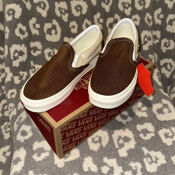 Vans Classic Slip-On Sneakers Desert Twill Brown/Beige New 🆕 & Never Worn 🥰 - Picture 4 of 17